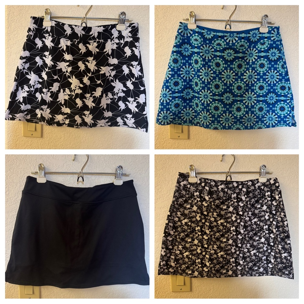 Tranquility Women’s Skorts (all 4 included). Size S.